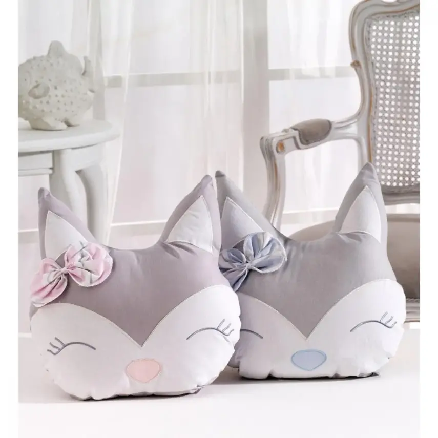 Momishop Bebek Dekoratif Yastık Fox Pembe - 1