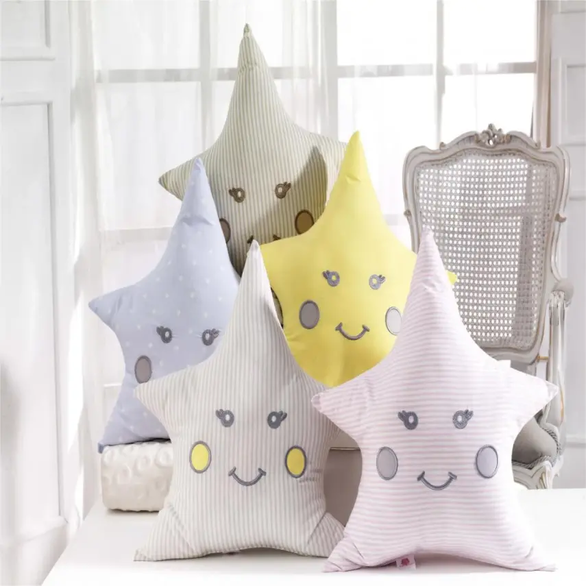 Momishop Bebek Dekoratif Yastık Yıldız Mavi - 1