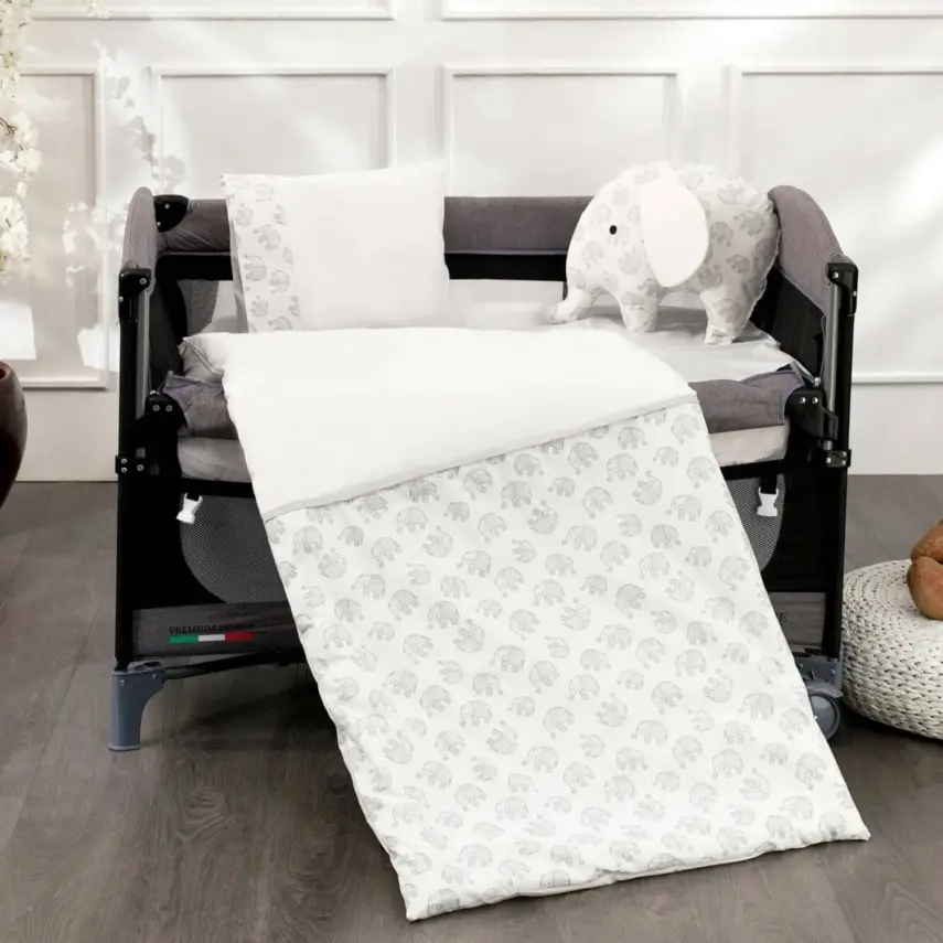 Momishop Elephant Park Yatak Uyku Seti Gri MMS-6004-110 - 1