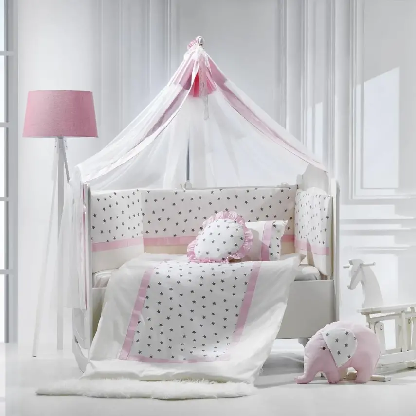 Momishop Elephant Uyku Seti Pop Coll. 65x125 Pembe - 1