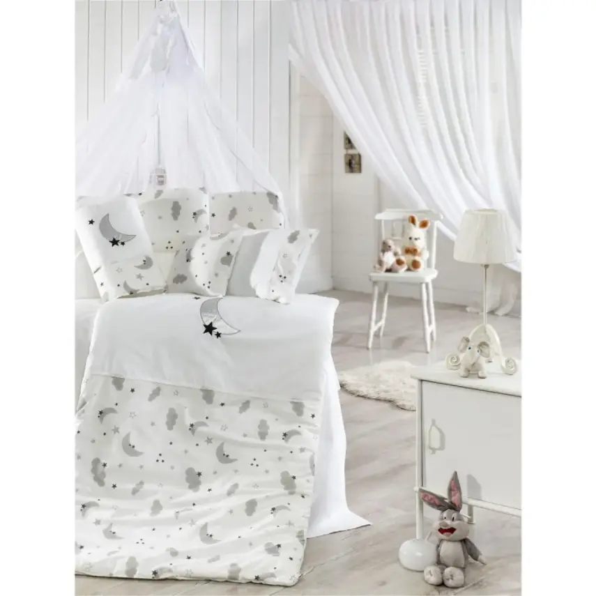 Momishop Moon Uyku Seti Pop Coll. 75x130 Gri - 1