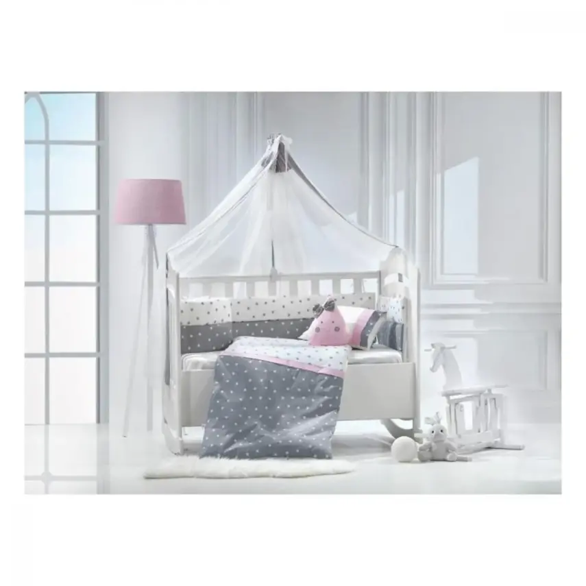 Momishop Nana Park Yatak Uyku Seti Pembe - 1