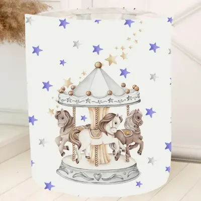 Momys Care Atlı Karınca Dönme Dolap Çok Amaçlı Oyuncak Saklama Kutusu 30x50 Cm (1)