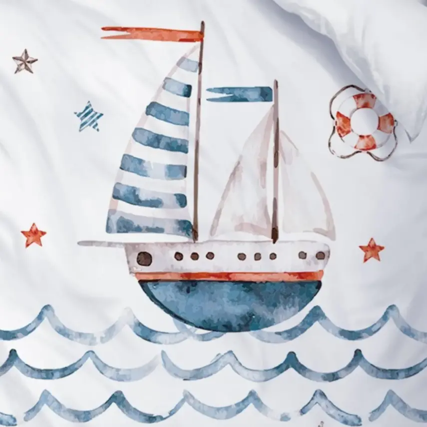 Momys Care Kaptanın Seyir Defteri Bebek Nevresim Takımı 100x150 Cm - 2