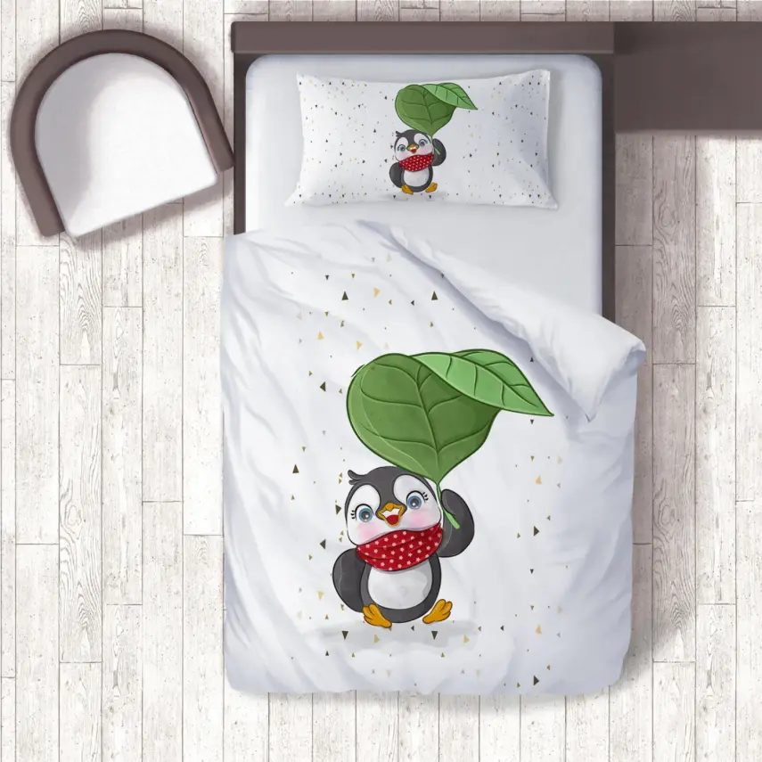 Momys Care Kutup Yıldızı Penguen Bebek Nevresim Takımı 100x150 Cm - 1