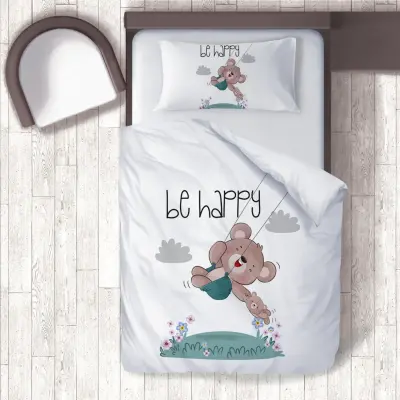 Momys Care Tatlı Ayıcık Bebek Nevresim Takımı 100x150 Cm - 1