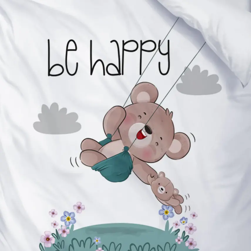 Momys Care Tatlı Ayıcık Bebek Nevresim Takımı 100x150 Cm - 2