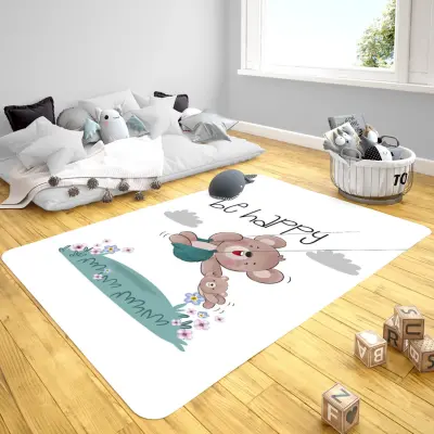 Momys Care Tatlı Ayıcık Çocuk Odası Halı Model 100x160 Cm