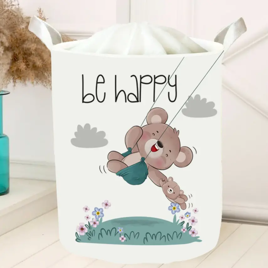 Momys Care Tatlı Ayıcık Çok Amaçlı Oyuncak Saklama Kutusu 30x50 Cm - 1