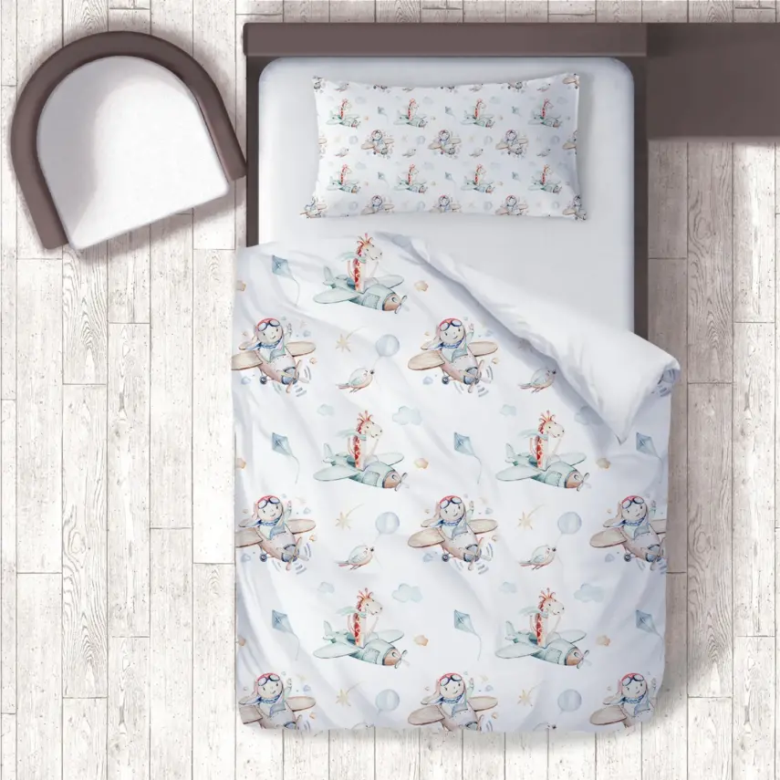 Momys Care Uçuş Macerası Bebek Nevresim Takımı 100x150 Cm - 1