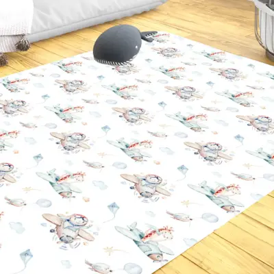 Momys Care Uçuş Macerası Çocuk Odası Halı Model 100x160 Cm - 2