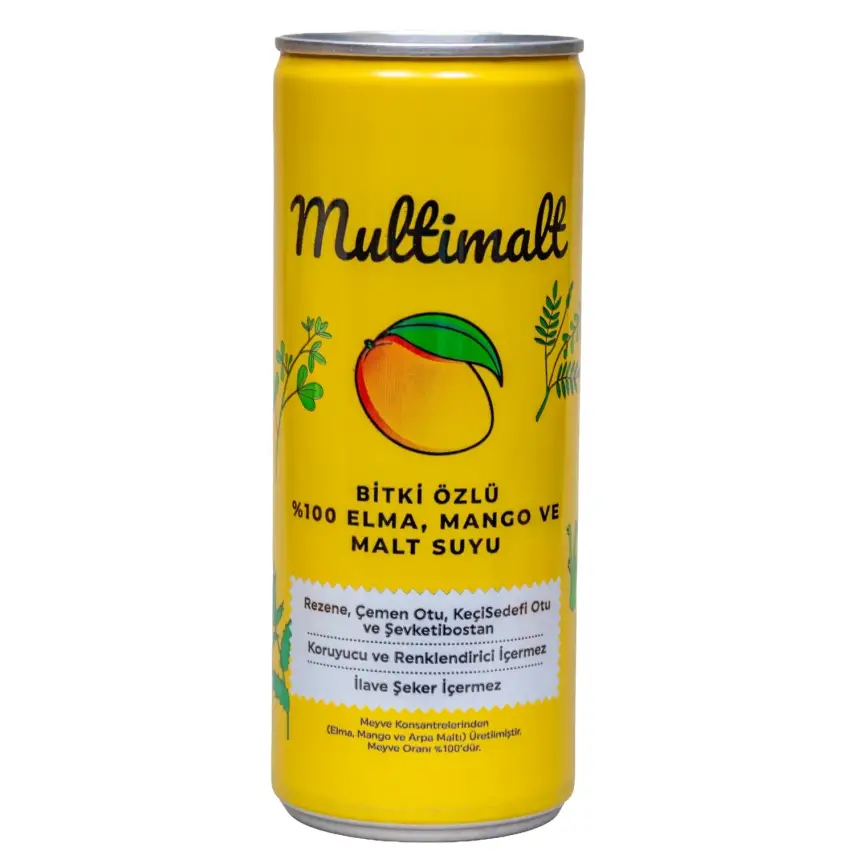 Multimalt Bitki Özlü %100 Elma,Mango Ve Malt Suyu 250 ml - 9
