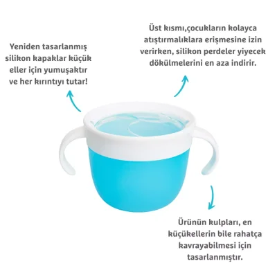 Munchkin Atıştırmalık Kabı Pembe (1)