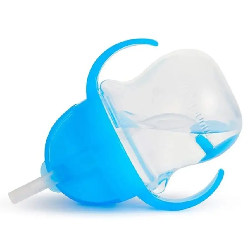 Munchkin Kilitli Uçlu Alıştırma Bardağı 207 ml Mavi - 4