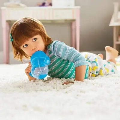 Munchkin Kilitli Uçlu Alıştırma Bardağı 207 ml Mavi - 5