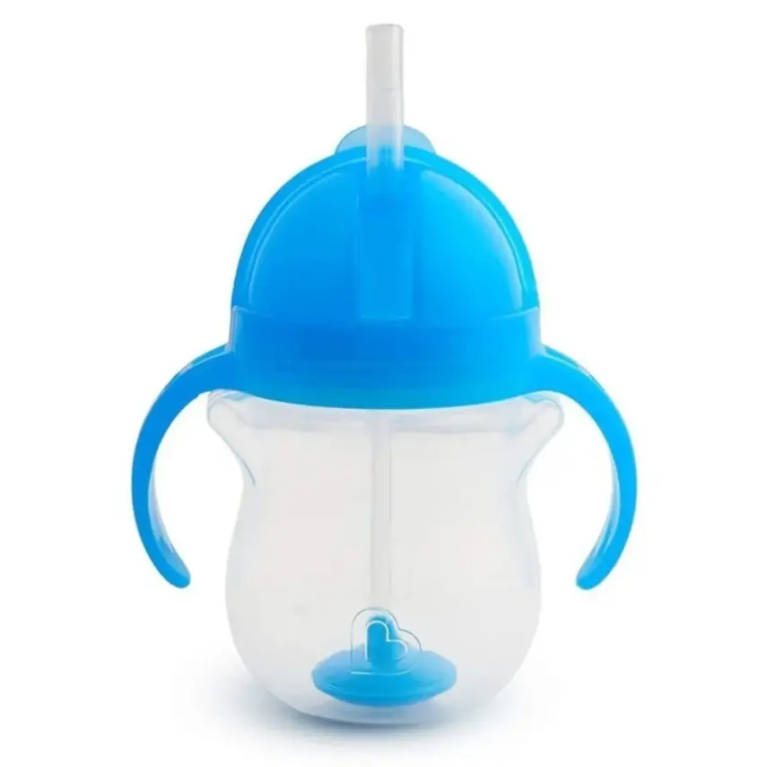 Munchkin Kilitli Uçlu Alıştırma Bardağı 207 ml Mavi - 1