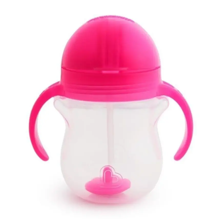 Munchkin Kilitli Uçlu Alıştırma Bardağı 207 ml Pembe - 3