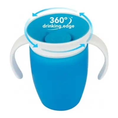 Munchkin Mucize 360° Alıştırma Bardağı 207ml 6+ Ay Mavi (1)