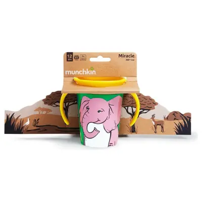 Munchkin Mucize 360 Alıştırma Bardağı 177 ml 6+ Ay Fil - 5