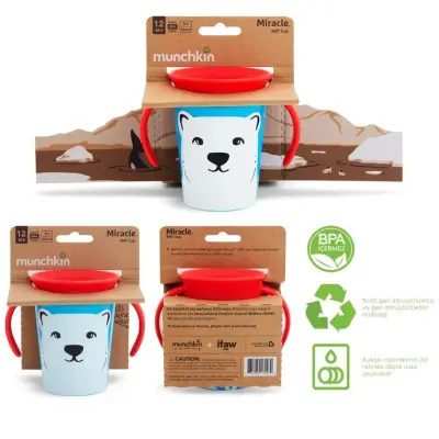 Munchkin Mucize 360 Alıştırma Bardağı Kutup Ayısı - 5