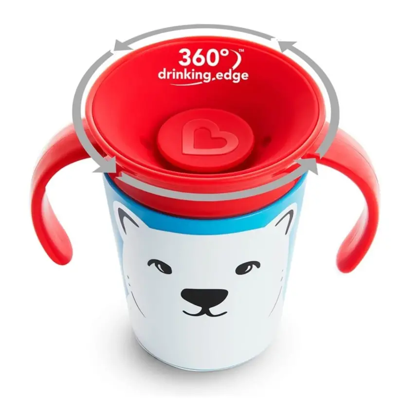 Munchkin Mucize 360 Alıştırma Bardağı Kutup Ayısı - 2