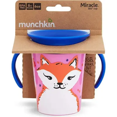 Munchkin Mucize 360 Alıştırma Bardağı 177 ml 6+ Ay Tilki - 5