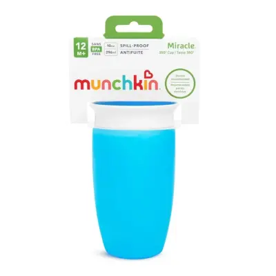 Munchkin Mucize 360° Alıştırma Bardağı Wildlove 296 ml Mavi - 4