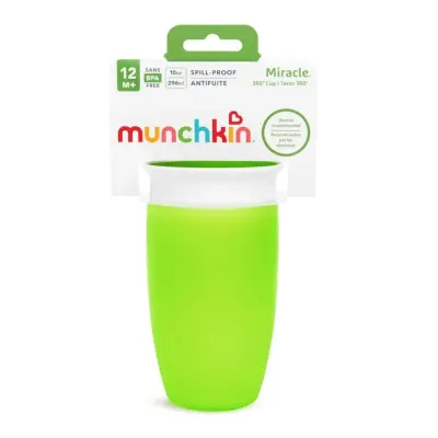 Munchkin Mucize 360 Alıştırma Bardağı Wildlove 296 ml Yeşil - 3