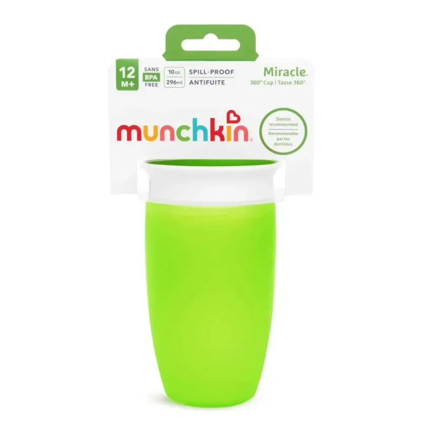 Munchkin Mucize 360 Alıştırma Bardağı Wildlove 296 ml Yeşil - 3
