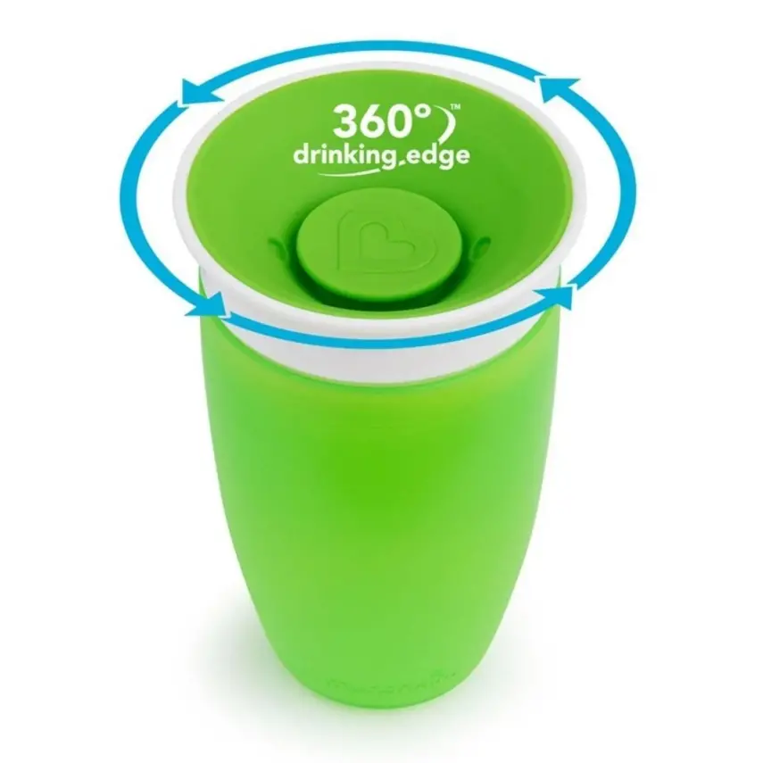 Munchkin Mucize 360 Alıştırma Bardağı Wildlove 296 ml Yeşil - 5