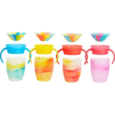 Munchkin Mucize 360° Tropical Alıştırma Bardağı 6ay+ 207ml Kırmızı (1)