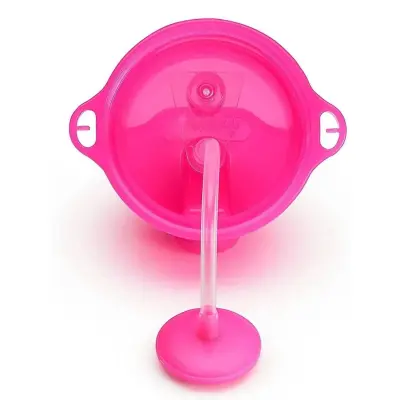Munchkin Tıklama Kilitli Uçlu Pipetli Alıştırma Bardağı 296 ml Pembe (1)