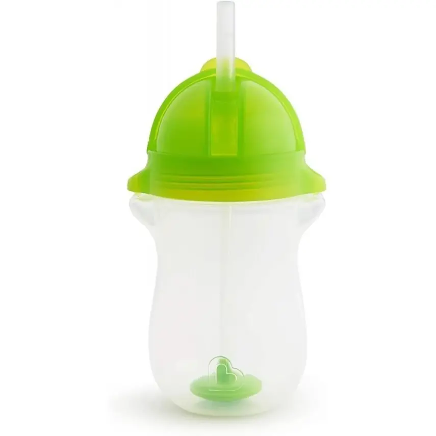 Munchkin Tıklama Kilitli Uçlu Pipetli Alıştırma Bardağı 296 ml Yeşil - 2