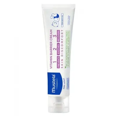 Mustela 1.2.3 Vitamin Bariyer Bebek Pişik Kremi 100 ml (1)