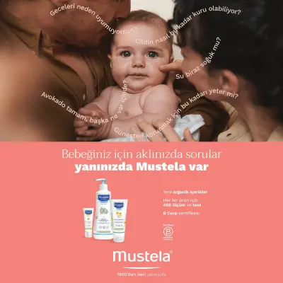 Mustela Gentle Avokado Papatya Özlü Bebek Şampuanı 500 ml x 3 Adet - 4