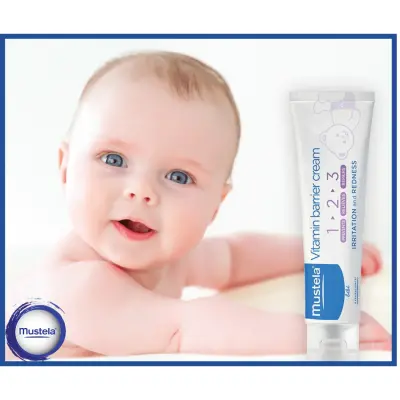 Mustela Vitamin Bariyer 1-2-3 Bebek Pişik Kremi 100 ml x 3 Adet (1)