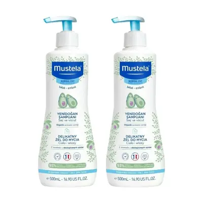 Mustela Yenidoğan Şampuanı Avokado İçeriği 500 ml x2 Adet 