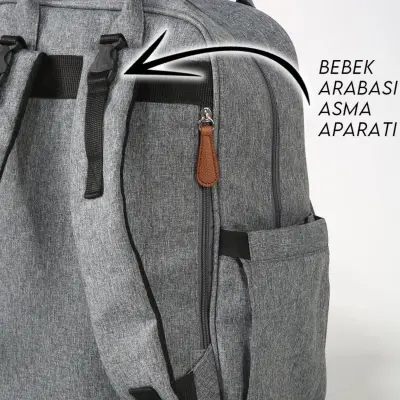 M&Y Collection 6690 Lucky Anne Bebek Sırt Çantası Gri - 3