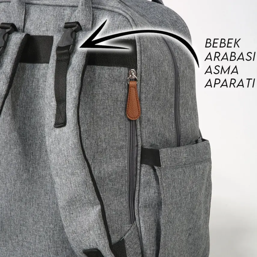 M&Y Collection 6690 Lucky Anne Bebek Sırt Çantası Gri - 3