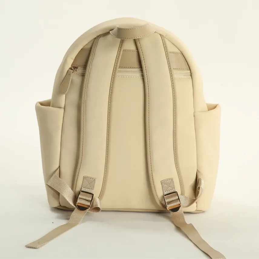 M&Y Collection Diamond Deri Anne Bebek Sırt Çantası Krem - 2