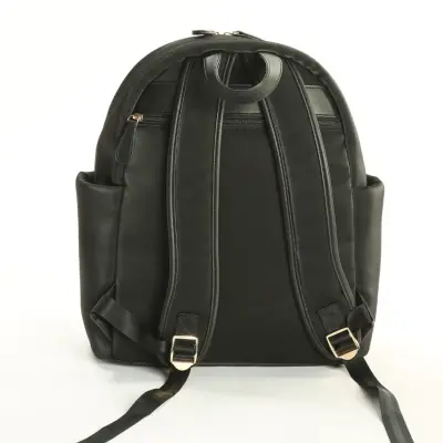 M&Y Collection Diamond Deri Sırt Çantası Siyah (1)