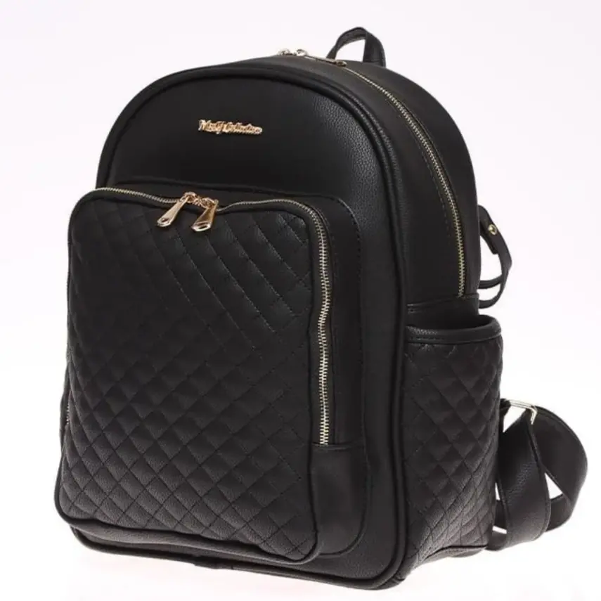 M&Y Collection Dust Deri Anne Bebek Sırt Çantası Siyah - 1