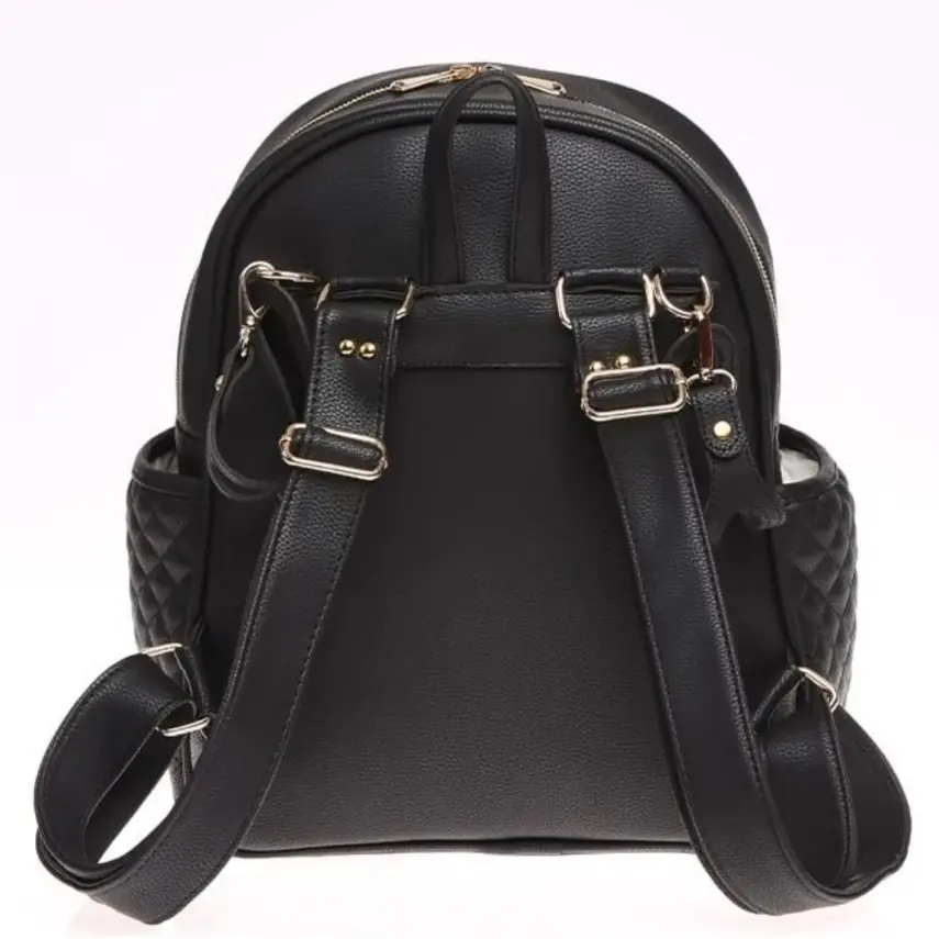 M&Y Collection Dust Deri Anne Bebek Sırt Çantası Siyah - 2