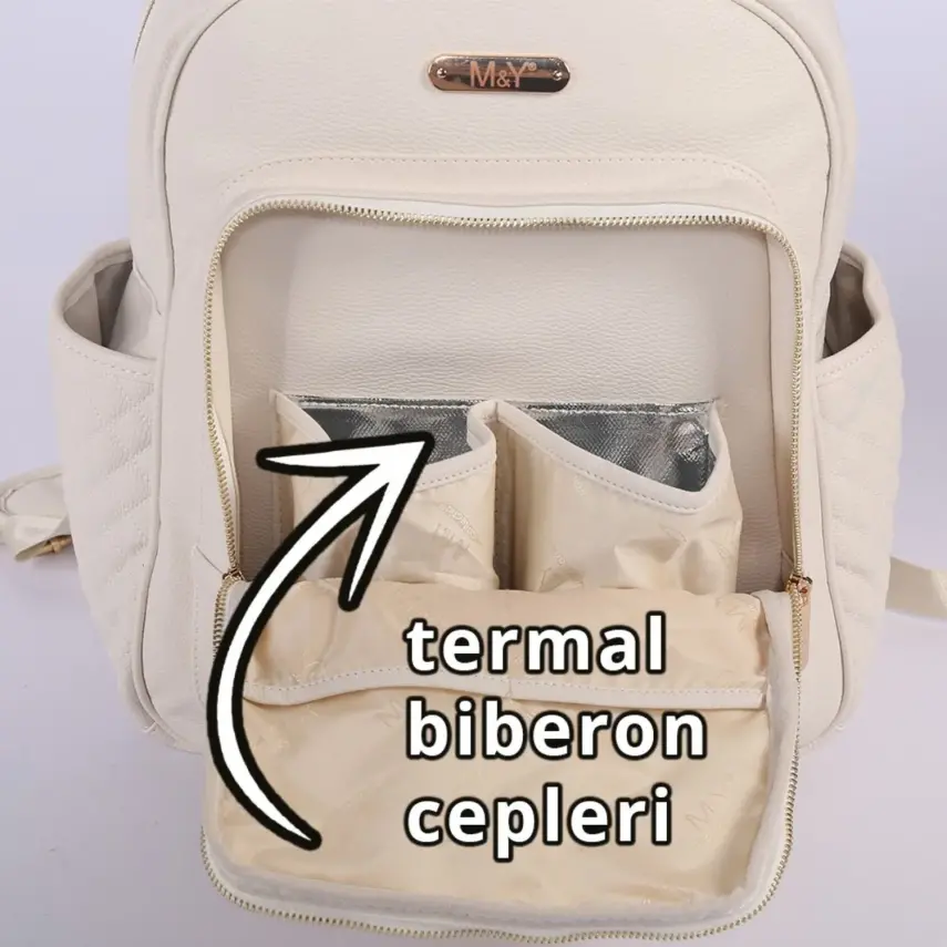 M&Y Collection Dust Anne Bebek Sırt Çantası Krem - 2