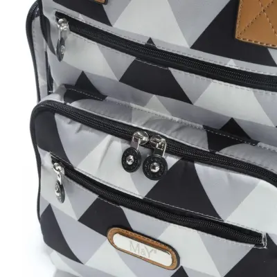 M&Y Collectıon Eos Anne Bebek Bakım Üçgen Gri - Siyah - 5