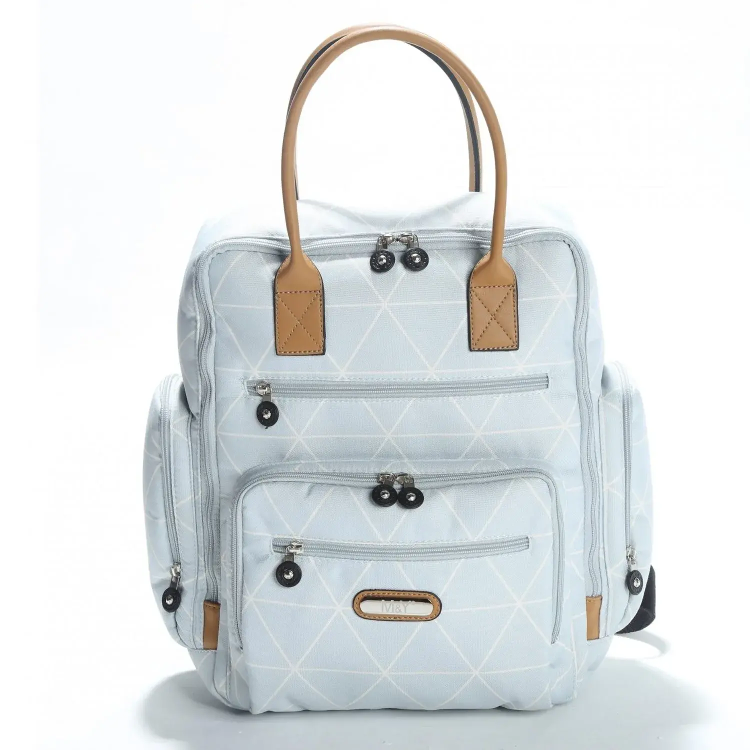 M&Y Collection Eos Digital Sırt Çantası Altıgen Bebek Mavisi