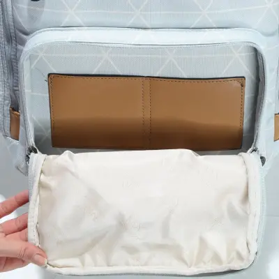 M&Y Collection Eos Digital Sırt Çantası Altıgen Bebek Mavisi - 7