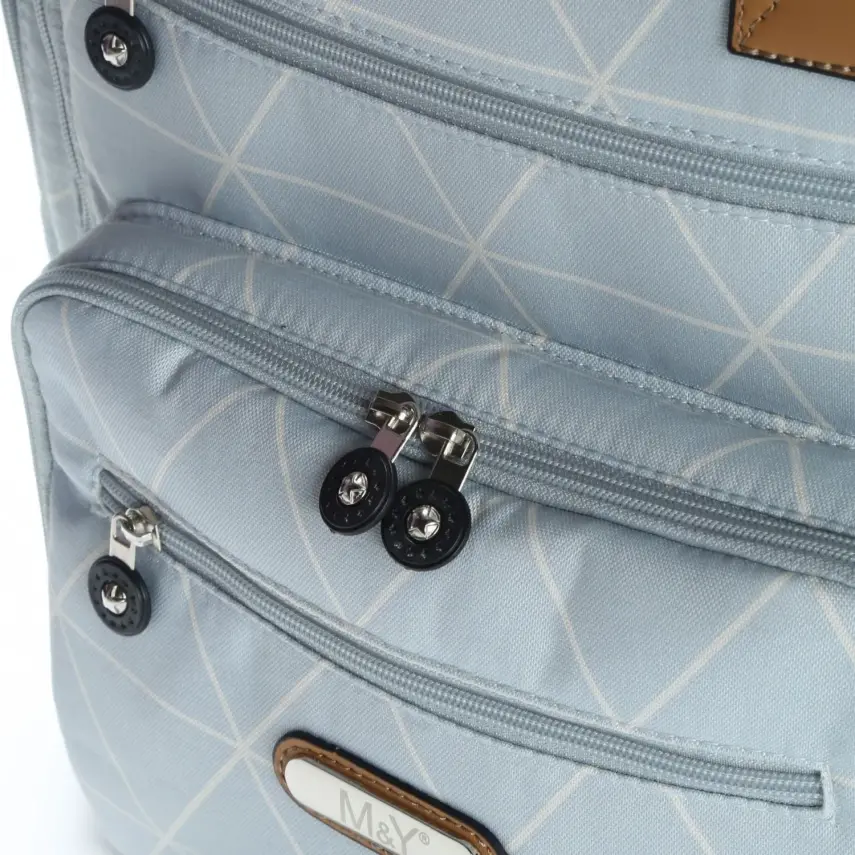 M&Y Collection Eos Digital Sırt Çantası Altıgen Bebek Mavisi - 9