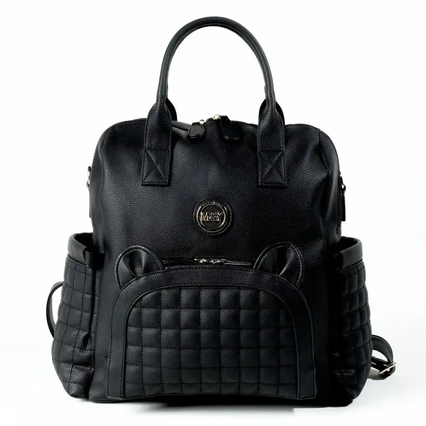 M&Y Collection Kitty Deri Anne Bebek Sırt Çantası Siyah - 1
