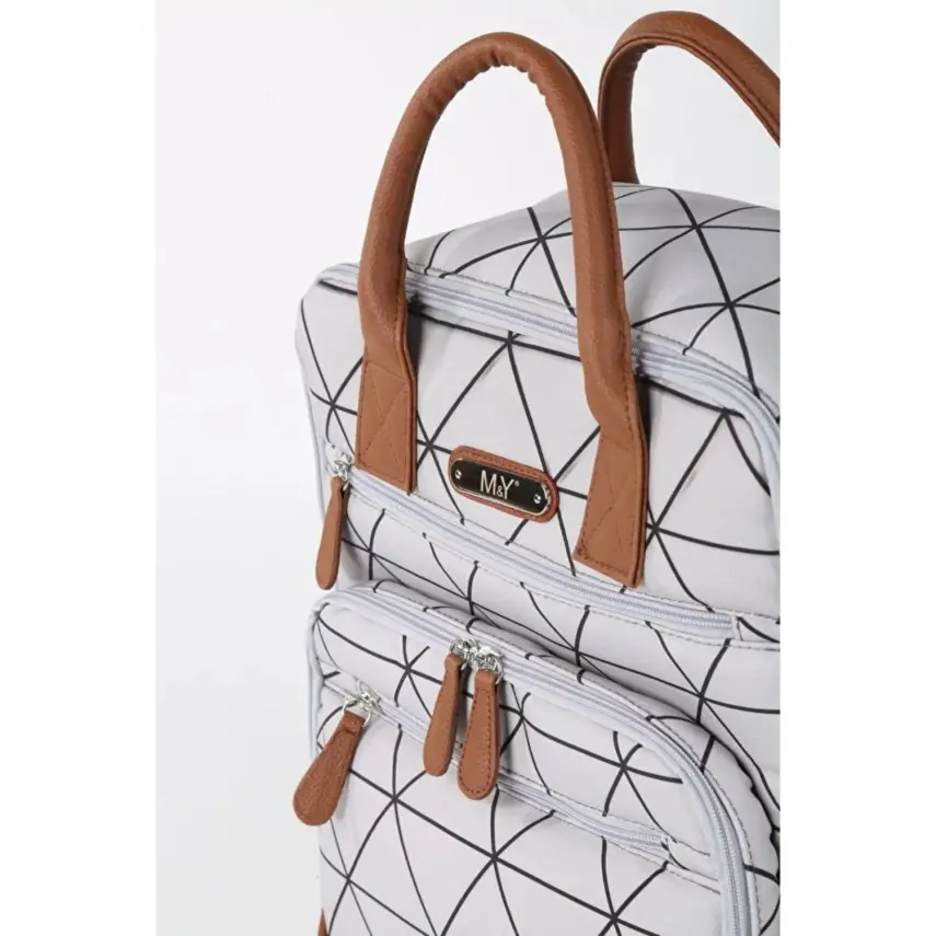 M&Y Collection Lia Bebek Bakım Sırt Çantası Gri - 4